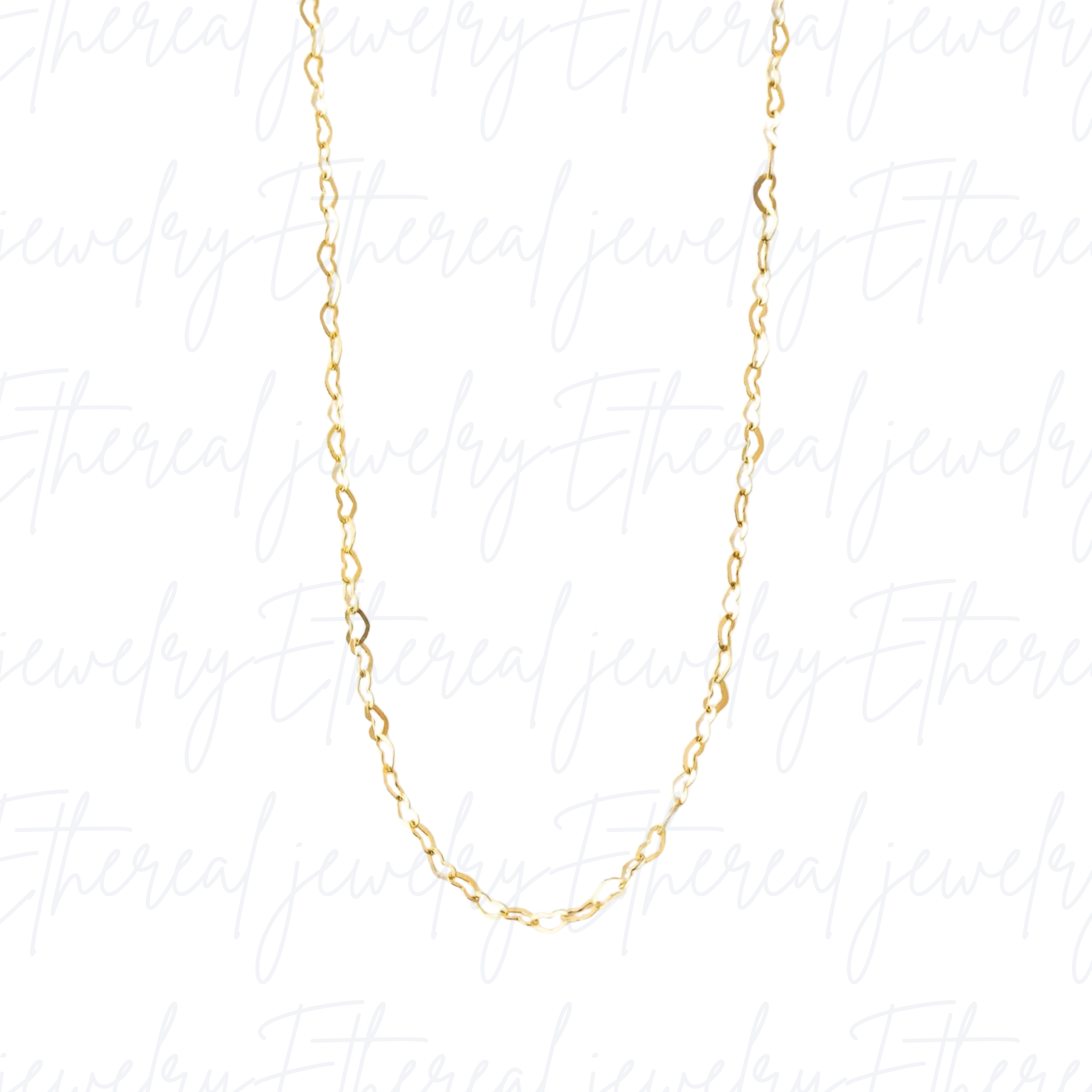 Aphrodite - Goddess of  Love & Beauty | Heart Chain 14K Gold-Filled