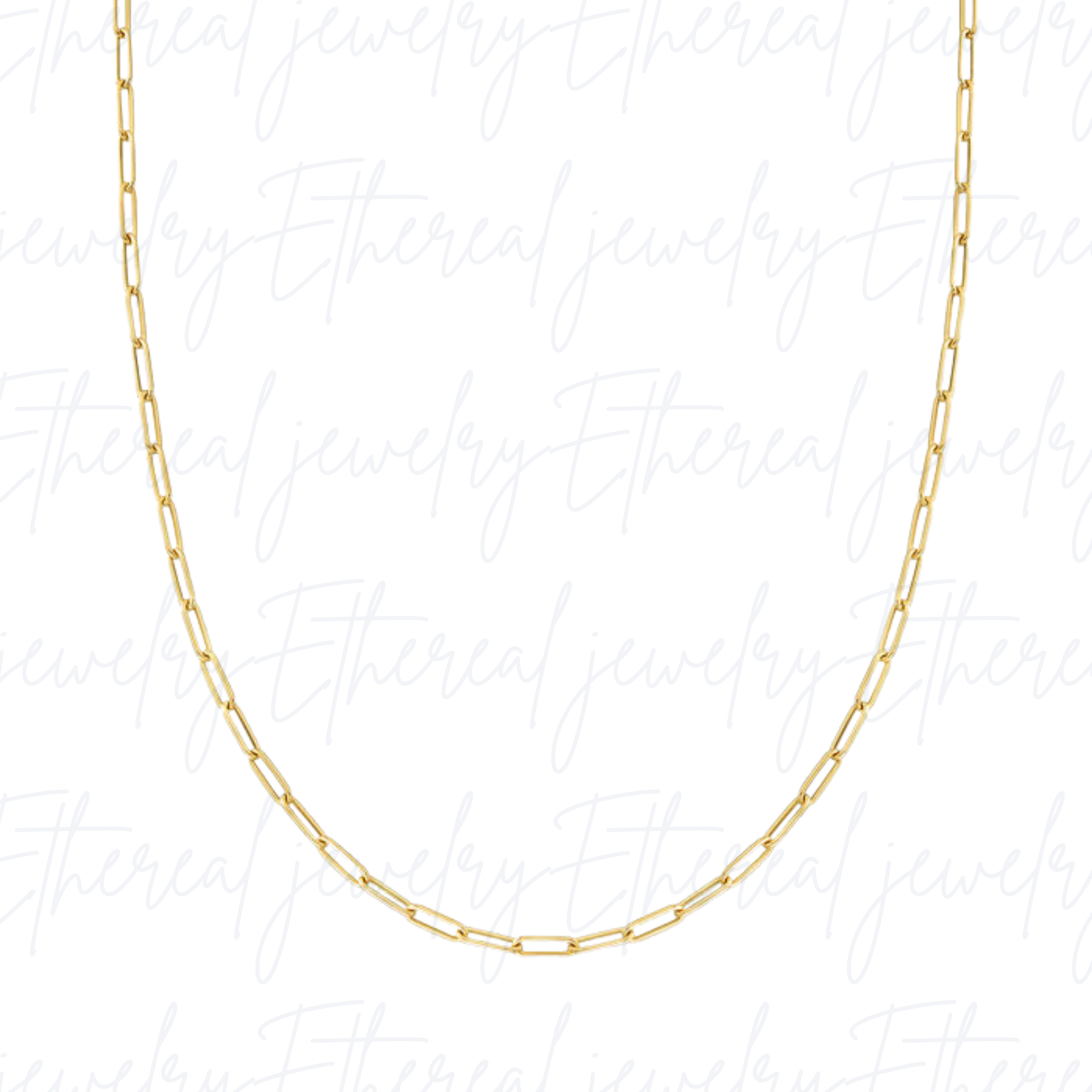 Hermes - Messenger of the Gods | Elongated Box Chain 14K Gold-Filled