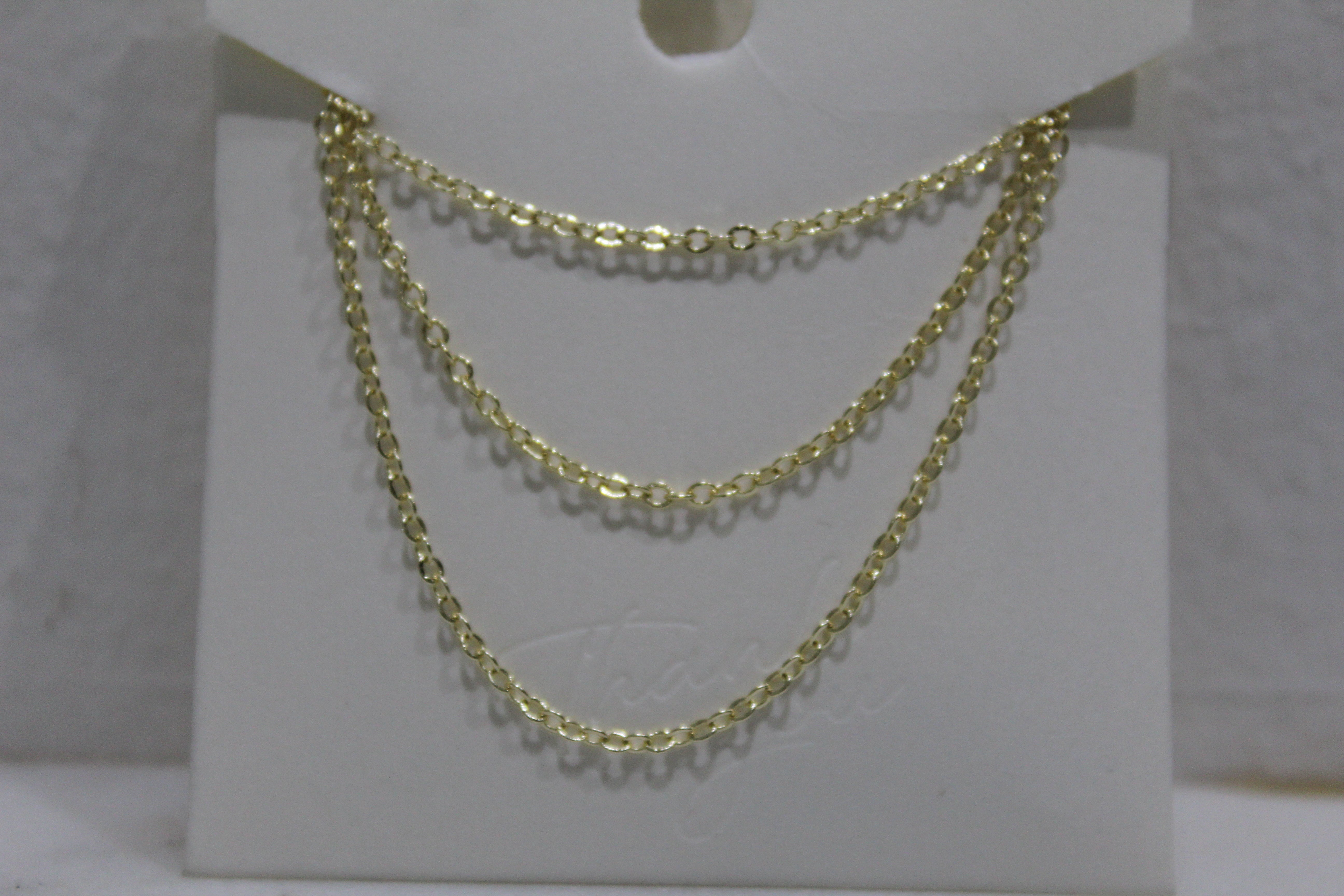 14K Gold Plated O Chain Set - Ethereal Jewelry