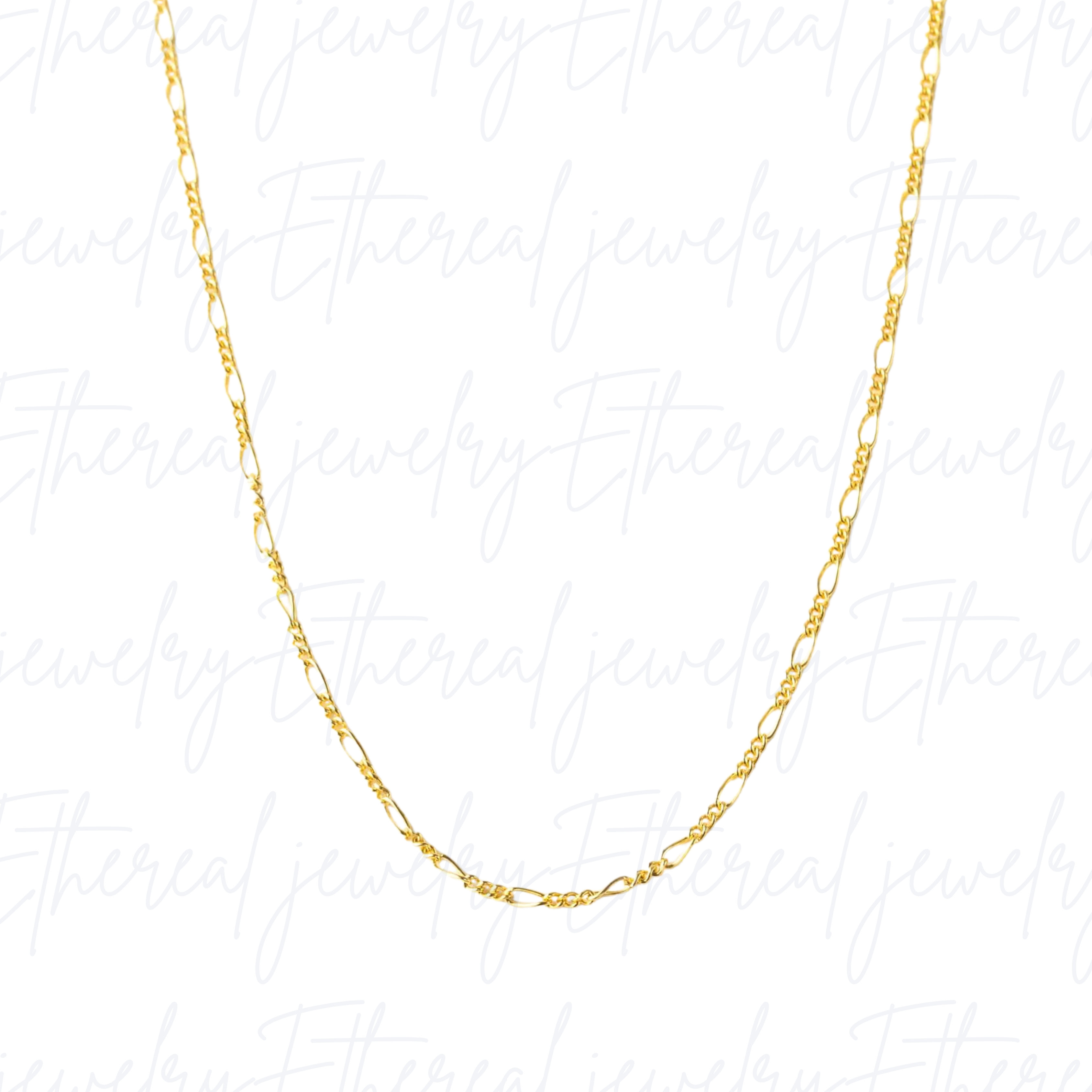 Poseidon - God of the Sea | Figaro Chain 14K Gold-Filled