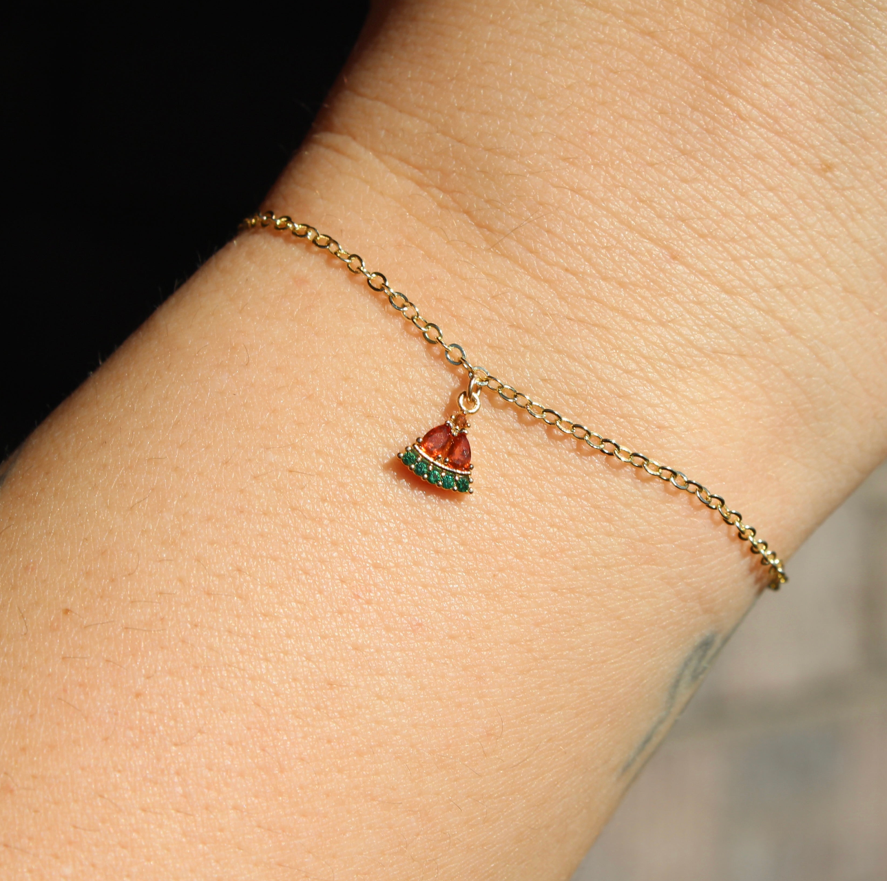 Watermelon Charm Bracelet - Ethereal Jewelry